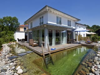 Fertighaus Traunstein von Regnauer Hausbau Schlüsselfertig ab 311110€, Stadtvilla Außenansicht 10