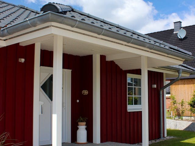 Blockhaus Trelleborg von Fjorborg Häuser Ausbauhaus ab 124853€, Blockhaus Außenansicht 5