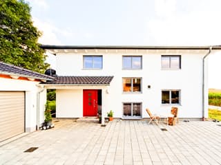 Fertighaus Tremmel von Becker 360 Schlüsselfertig ab 411500€, Stadtvilla Außenansicht 1