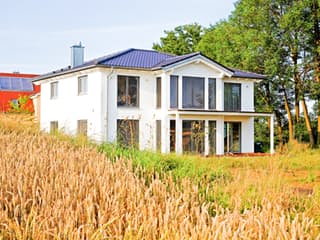 Fertighaus Tremmel von Becker 360 Schlüsselfertig ab 411500€, Stadtvilla Außenansicht 4