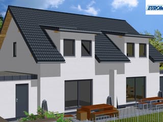 Massivhaus Trend 110 SG von EUROMAC 2 S.A.S. Bausatzhaus ab 29670€, Satteldach-Klassiker Außenansicht 3