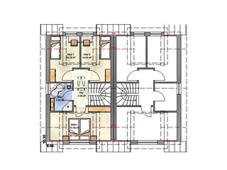 Massivhaus Trend 110 SG von EUROMAC 2 S.A.S. Bausatzhaus ab 29670€, Satteldach-Klassiker Grundriss 1
