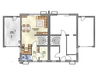 Massivhaus Trend 110 SG von EUROMAC 2 S.A.S. Bausatzhaus ab 29670€, Satteldach-Klassiker Grundriss 2