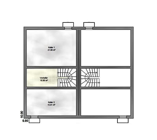 Massivhaus Trend 110 SG von EUROMAC 2 Bausatzhaus ab 29670€, Satteldach-Klassiker Grundriss 3