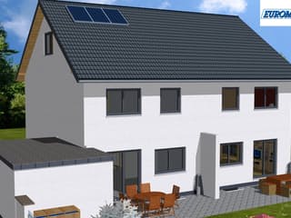 Massivhaus Trend 135 SD von EUROMAC 2 S.A.S. Bausatzhaus ab 40745€, Satteldach-Klassiker Außenansicht 3