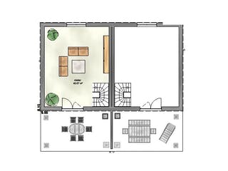 Massivhaus Trend 160 FD von EUROMAC 2 S.A.S. Bausatzhaus ab 44819€, Cubushaus Grundriss 2