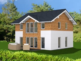 Fertighaus Trendline 137 von Suckfüll Energiesparhaus Schlüsselfertig ab 189580€, Satteldach-Klassiker Außenansicht 2