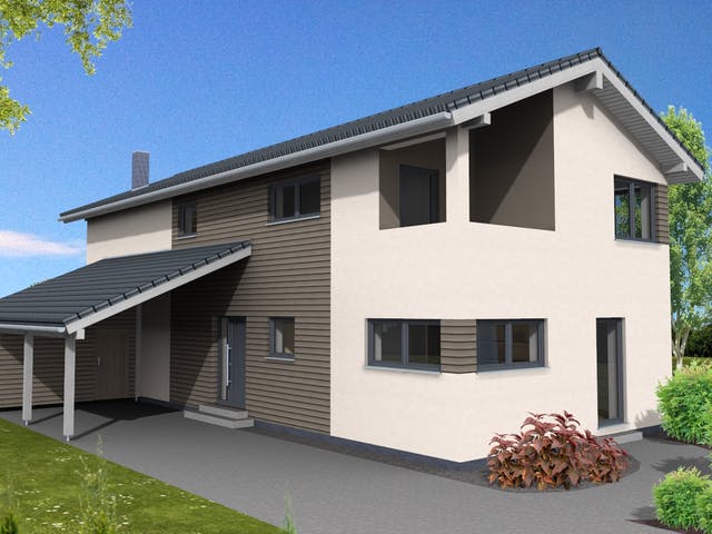 Haus Trendline 183 von Suckfüll - Unser Energiesparhaus Außenansicht