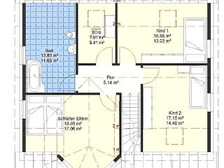 Massivhaus Turmhaus 161 von SYSTEMHAUS HAUSVERTRIEB Schlüsselfertig ab 288200€, Satteldach-Klassiker Grundriss 1