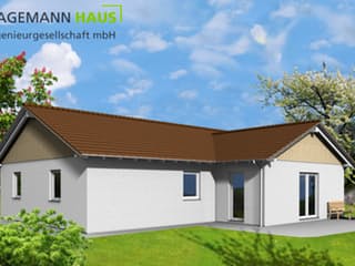 Fertighaus Tuva von Hagemann Haus Schlüsselfertig ab 164800€, Bungalow Außenansicht 2