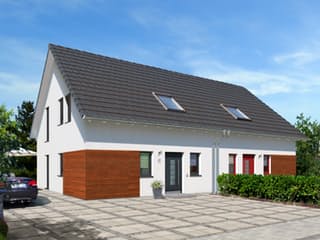 Fertighaus Twin 1 von STREIF Haus, Satteldach-Klassiker Außenansicht 1