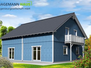 Fertighaus Twinto 35 von Hagemann Haus Schlüsselfertig ab 139500€, Satteldach-Klassiker Außenansicht 4