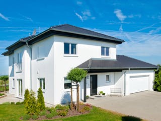 Fertighaus Uffenheim von Albert Haus Schlüsselfertig ab 349936€, Stadtvilla Außenansicht 1