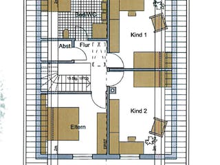 Fertighaus Ulm von Iller-Haus Schlüsselfertig ab 208600€, Satteldach-Klassiker Grundriss 1