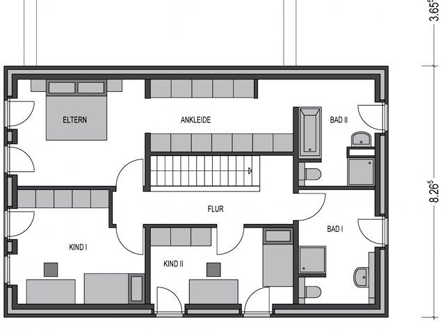 Massivhaus Urban 4000.2 von Deutsche Bauwelten Schlüsselfertig ab 594166€, Cubushaus Grundriss 2