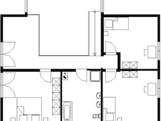 Fertighaus Ursula von Ludwig Andrä Holzbau Schlüsselfertig ab 314726€, Satteldach-Klassiker Grundriss 2