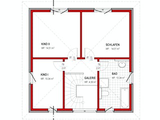 Massivhaus BK Bau-Konzept V100 (inacitve) von BK Bau-Konzept Schlüsselfertig ab 169900€, Stadtvilla Grundriss 2