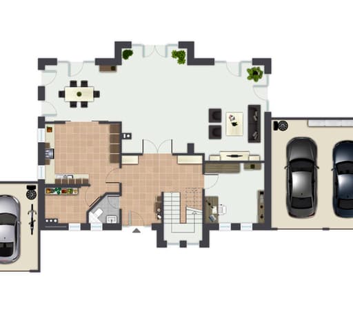 Fertighaus Vahrenheide von GUSSEK HAUS Schlüsselfertig ab 549800€, Satteldach-Klassiker Grundriss 1