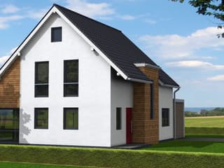 Fertighaus Valerie 158 von Klaus Kowalski Immobilien Schlüsselfertig ab 171305€, Satteldach-Klassiker Außenansicht 3