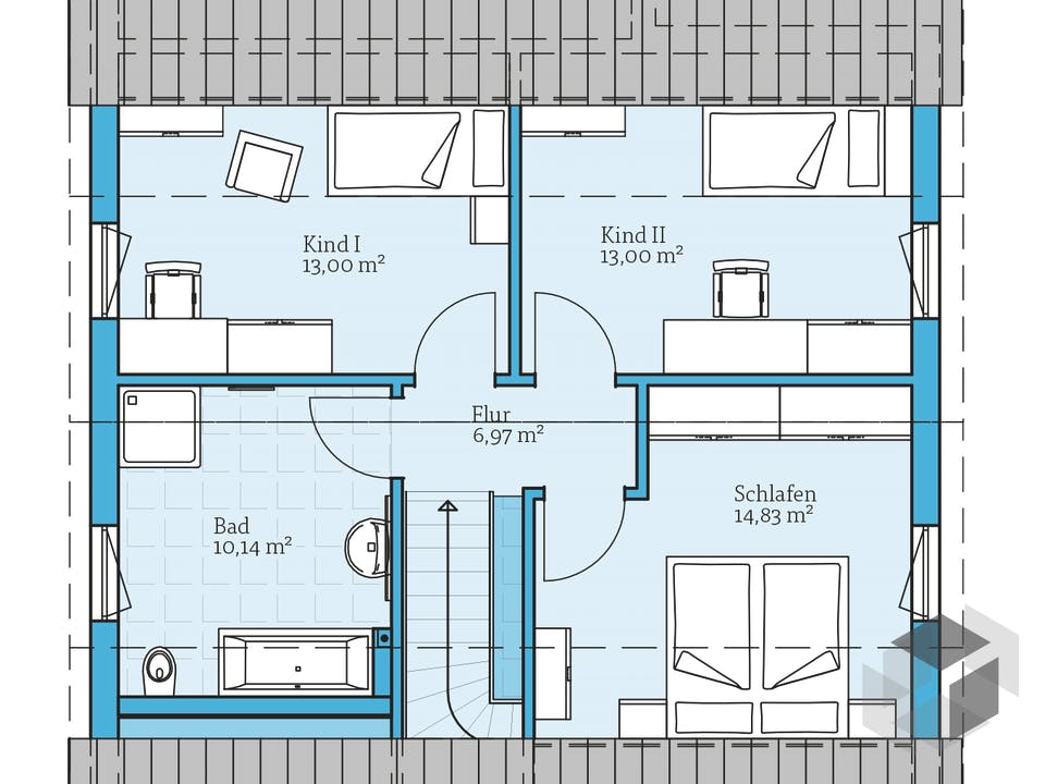 Variant 45-130 von Hanse Haus Grundriss