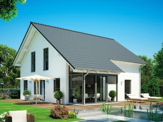 Fertighaus Variant 35-153 von Hanse Haus Schlüsselfertig ab 260305€, Satteldach-Klassiker Außenansicht 1