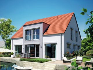 Fertighaus Variant 45-192 von Hanse Haus, Satteldach-Klassiker Außenansicht 1