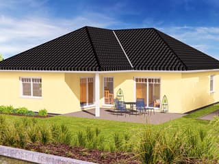 Fertighaus VarioCorner 110 von VarioSelf Schlüsselfertig ab 163820€, Bungalow Außenansicht 2