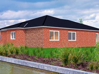 Fertighaus VarioCorner 131 von VarioSelf Schlüsselfertig ab 179510€, Bungalow Außenansicht 3