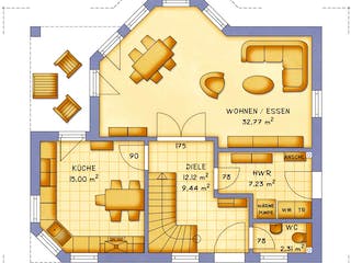 Fertighaus VarioFamily 137 von VarioSelf Schlüsselfertig ab 190670€, Satteldach-Klassiker Grundriss 2