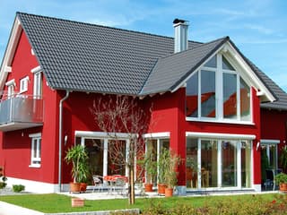 Fertighaus VarioFamily 143 von VarioSelf Schlüsselfertig ab 184410€, Satteldach-Klassiker Außenansicht 1