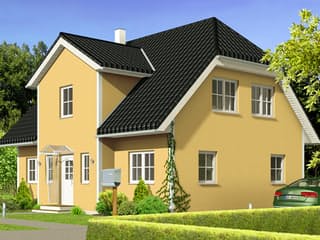 Fertighaus VarioFamily 143 von VarioSelf Schlüsselfertig ab 184410€, Satteldach-Klassiker Außenansicht 2