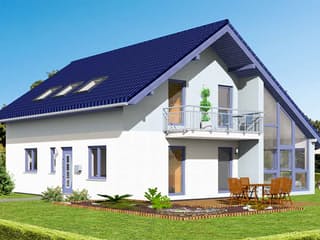 Fertighaus VarioFamily 154 von VarioSelf Schlüsselfertig ab 227060€, Satteldach-Klassiker Außenansicht 3