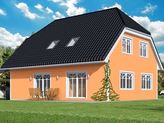 Fertighaus VarioFamily 160 von VarioSelf Schlüsselfertig ab 199280€, Satteldach-Klassiker Außenansicht 2