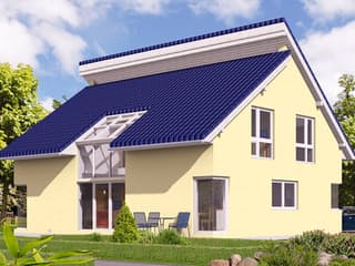 Fertighaus VarioFamily 178 von VarioSelf Schlüsselfertig ab 234940€, Satteldach-Klassiker Außenansicht 2