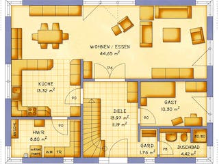 Fertighaus VarioFamily 178 von VarioSelf Schlüsselfertig ab 234940€, Satteldach-Klassiker Grundriss 2