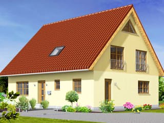 Fertighaus VarioFamily 181 von VarioSelf Schlüsselfertig ab 206900€, Satteldach-Klassiker Außenansicht 2