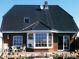 Fertighaus VarioFamily 183 von VarioSelf Schlüsselfertig ab 213650€, Satteldach-Klassiker Außenansicht 1