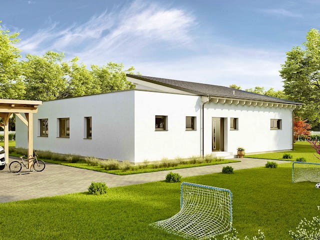 Fertighaus Bungalow Avant von Vario-Haus - Österreich Schlüsselfertig ab 441650€, Bungalow Außenansicht 1