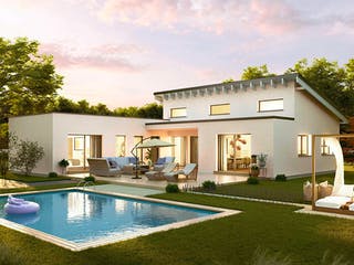 Fertighaus Bungalow Avant von Vario-Haus - Österreich Schlüsselfertig ab 441650€, Bungalow Außenansicht 3
