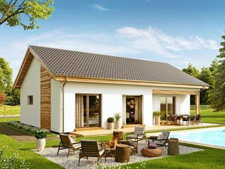 Fertighaus Bungalow Compact Small von Vario-Haus - Österreich Schlüsselfertig ab 278970€, Bungalow Außenansicht 2