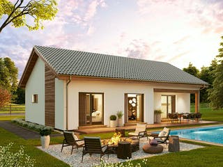 Fertighaus Bungalow Compact Small von Vario-Haus - Österreich Schlüsselfertig ab 278970€, Bungalow Außenansicht 3