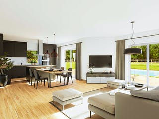 Fertighaus Bungalow Compact Small von Vario-Haus - Österreich Schlüsselfertig ab 278970€, Bungalow Innenansicht 1