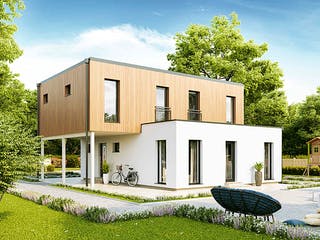 Fertighaus New Design BellaVista von Vario-Haus - Österreich Schlüsselfertig ab 396220€, Cubushaus Außenansicht 2