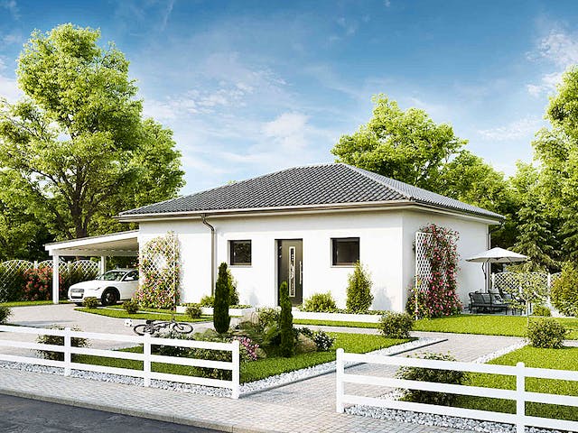Fertighaus Bungalow Five von Vario-Haus - Deutschland Schlüsselfertig ab 237100€, Bungalow Außenansicht 1