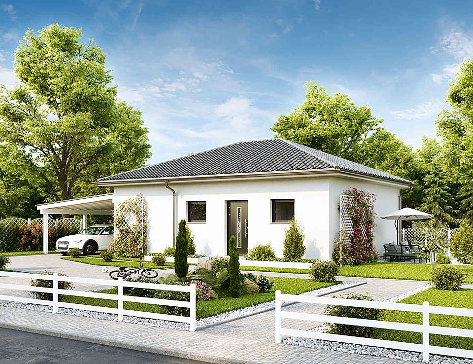 Fertighaus Bungalow Five von Vario-Haus - Österreich Schlüsselfertig ab 214030€, Bungalow Außenansicht 2