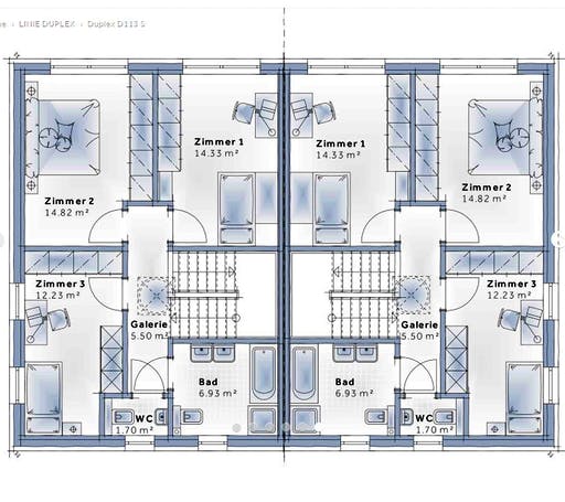 Variohaus - Duplex D113 Small Floorplan 2