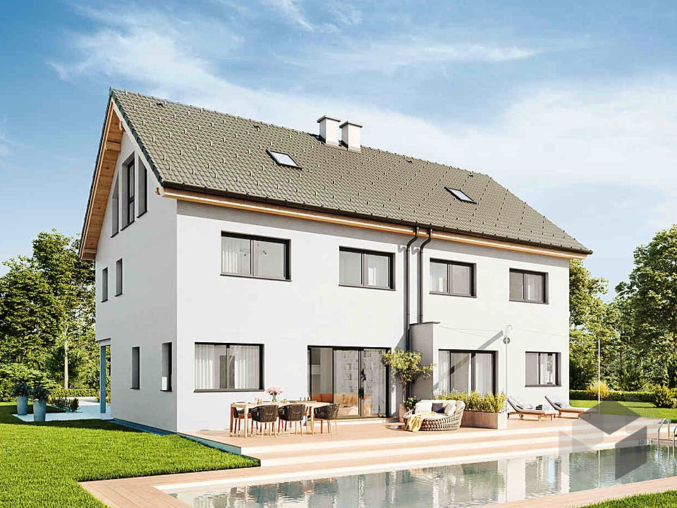 Duplex D113 XLARGE von VARIO-HAUS Außenansicht