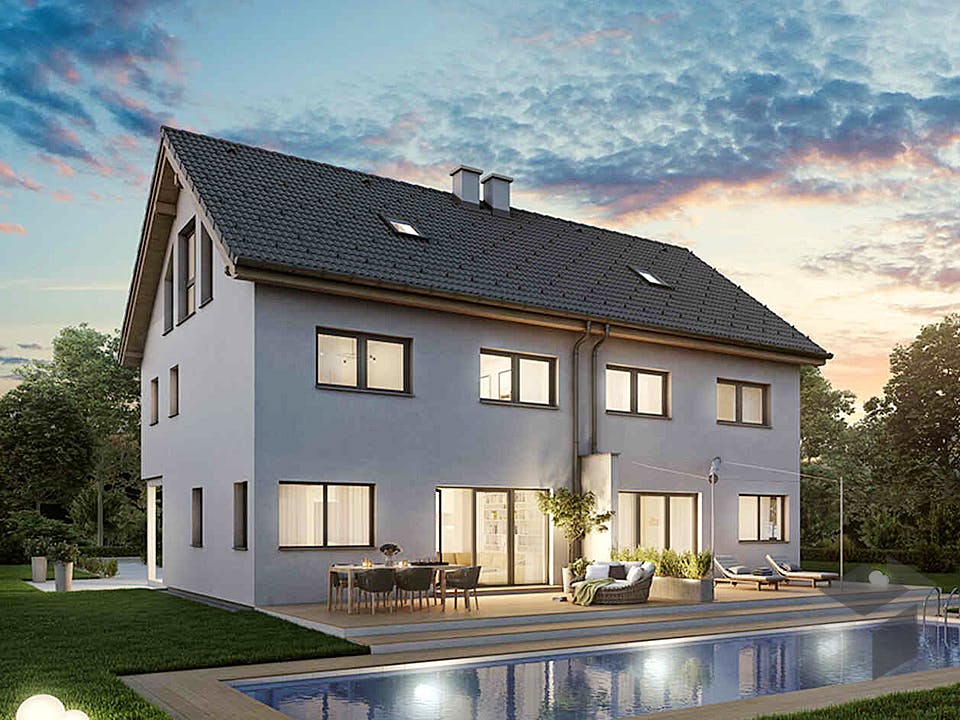 Duplex D113 XLARGE von VARIO-HAUS Außenansicht
