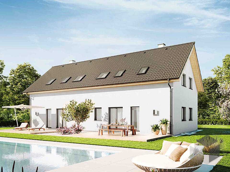 Duplex D115 von VARIO-HAUS Außenansicht
