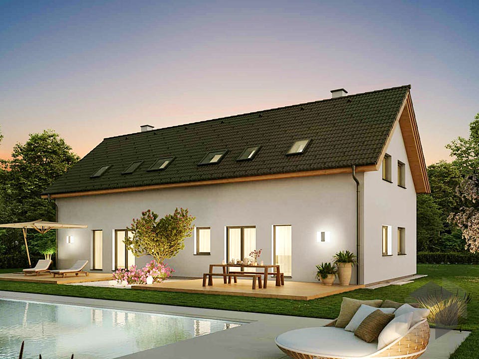 Duplex D115 von VARIO-HAUS Außenansicht